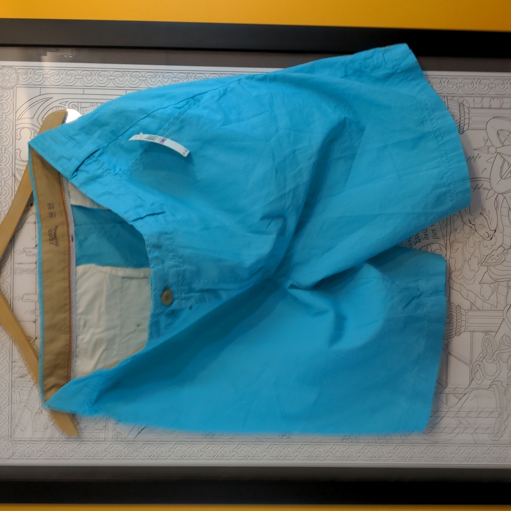 IZOD Saltwater Blue Casual Shorts New with Tags Sz 38